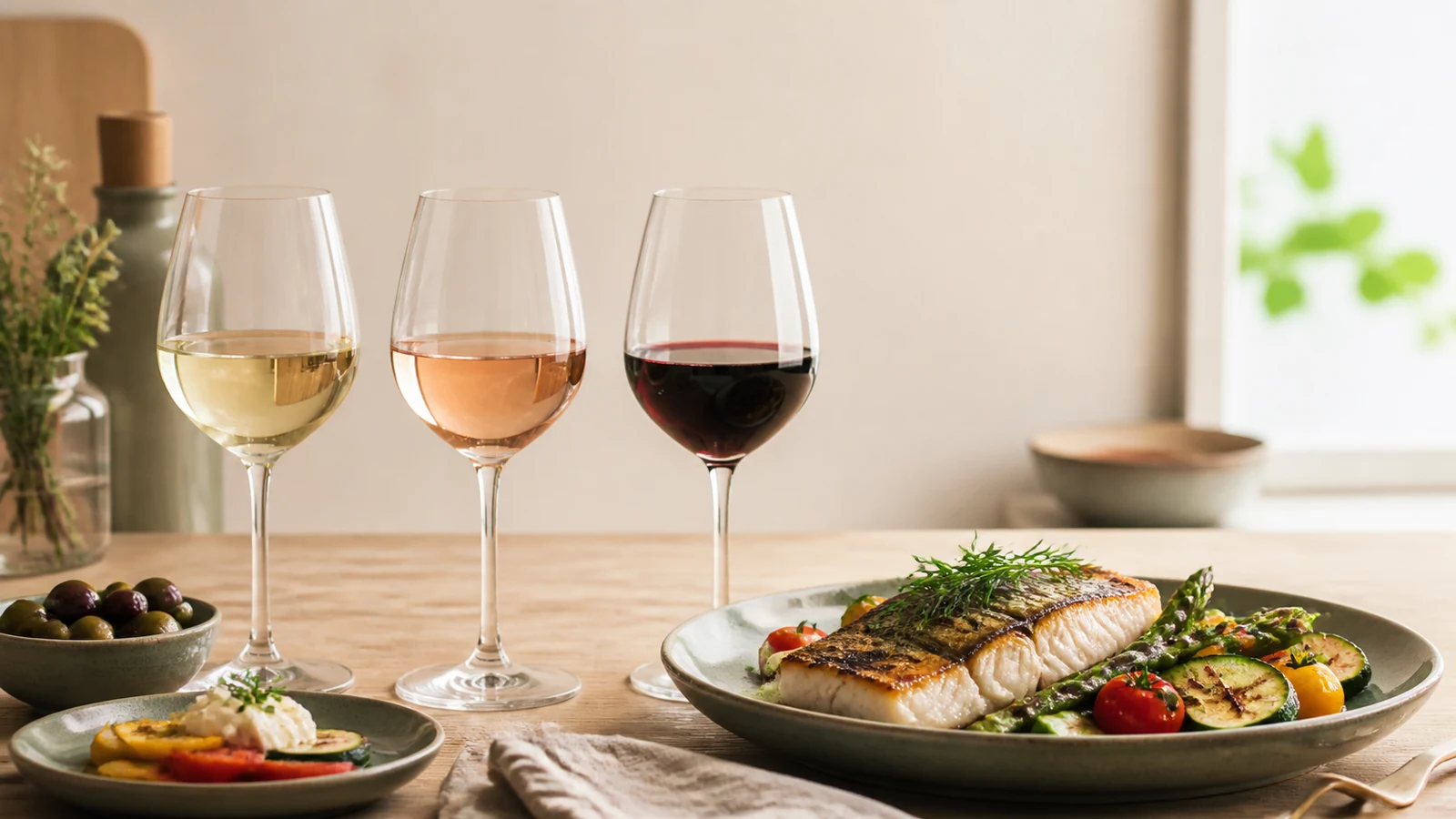 Choisir un vin pour le poisson, les légumes et les apéritifs