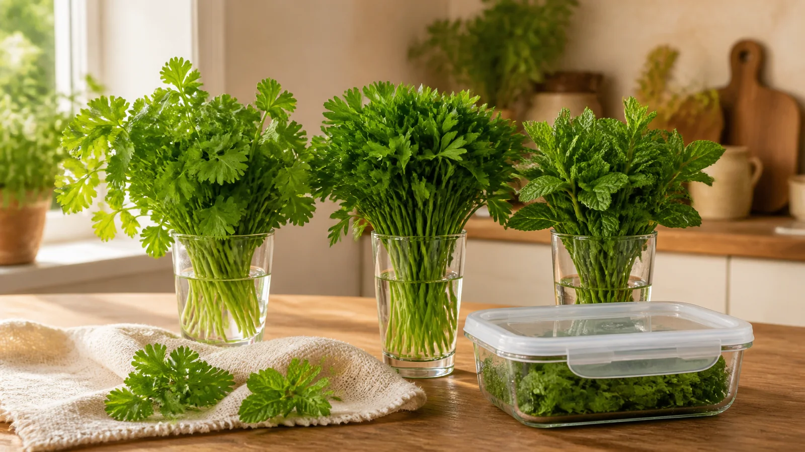 How to keep coriander, parsley and mint fresh for longer