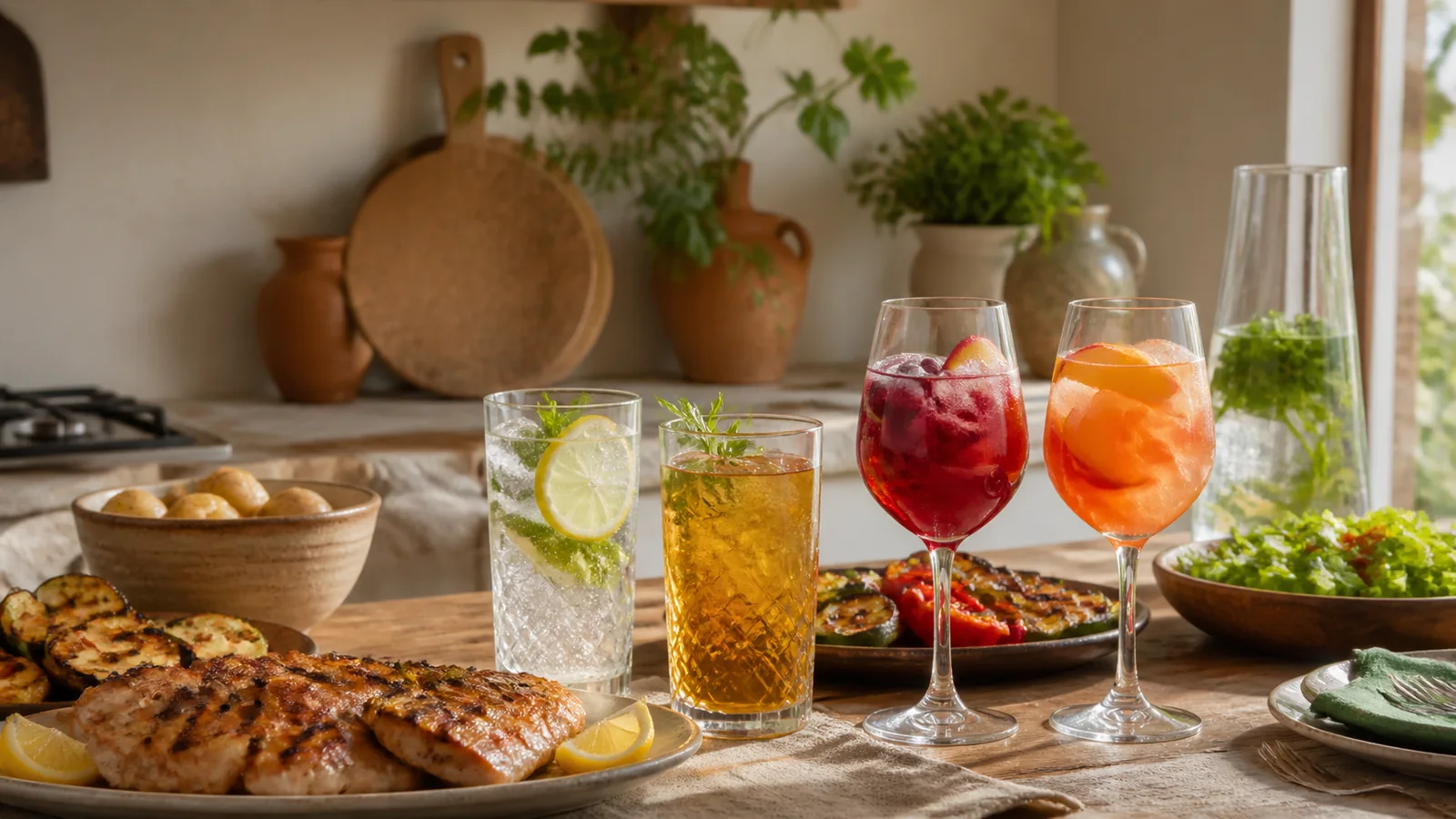 Non-alcoholic drinks for barbecues: ideas beyond sparkling water
