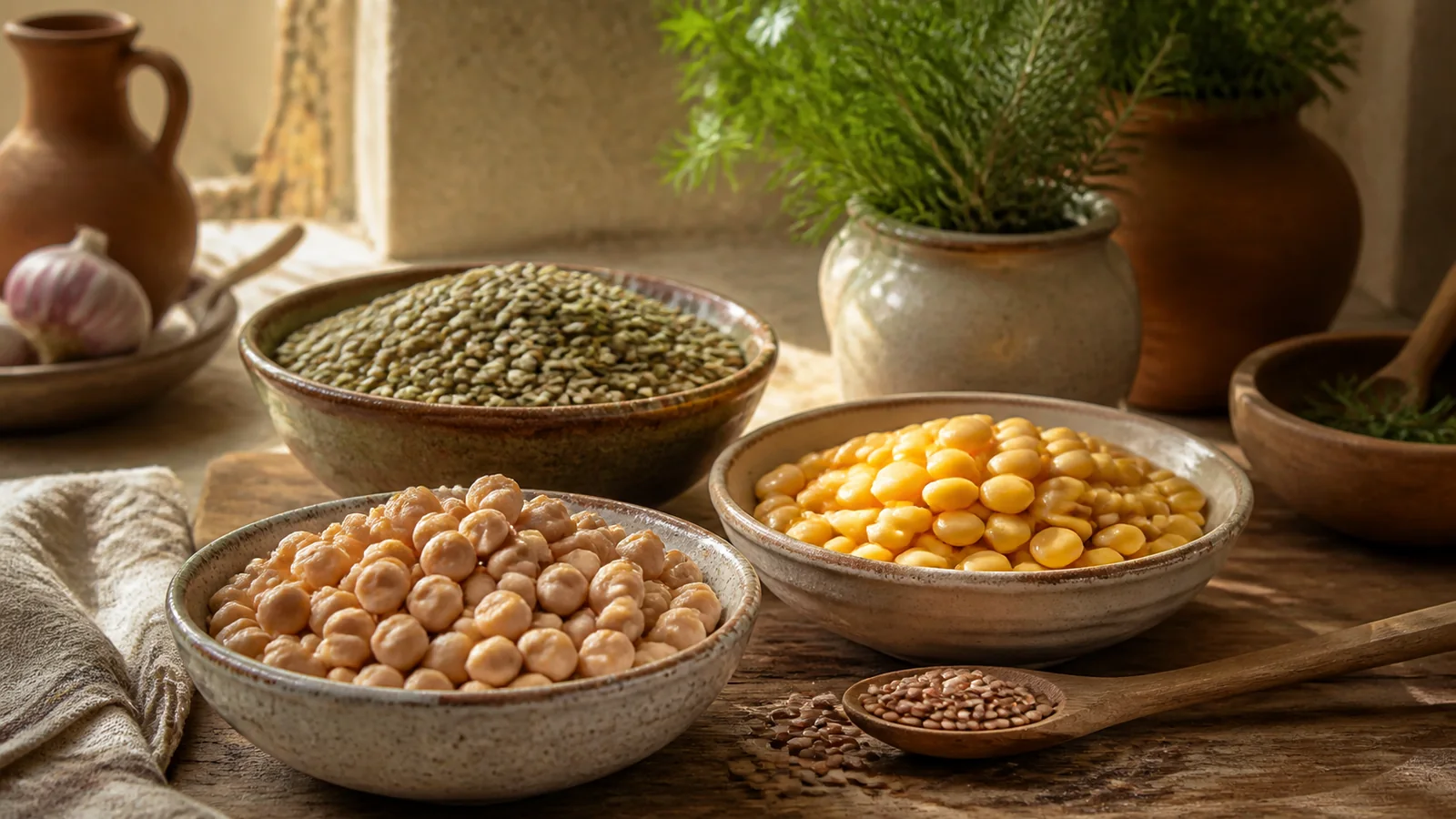 Plant protein in everyday cooking: chickpeas, lentils and lupins explained