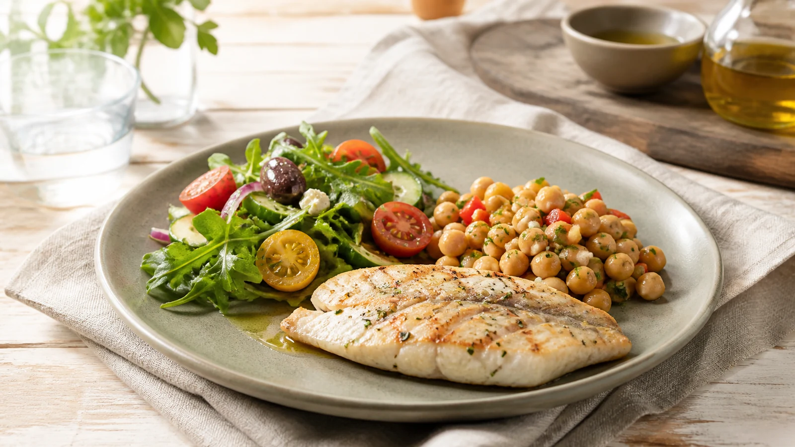 Cómo montar un plato mediterráneo equilibrado en verano