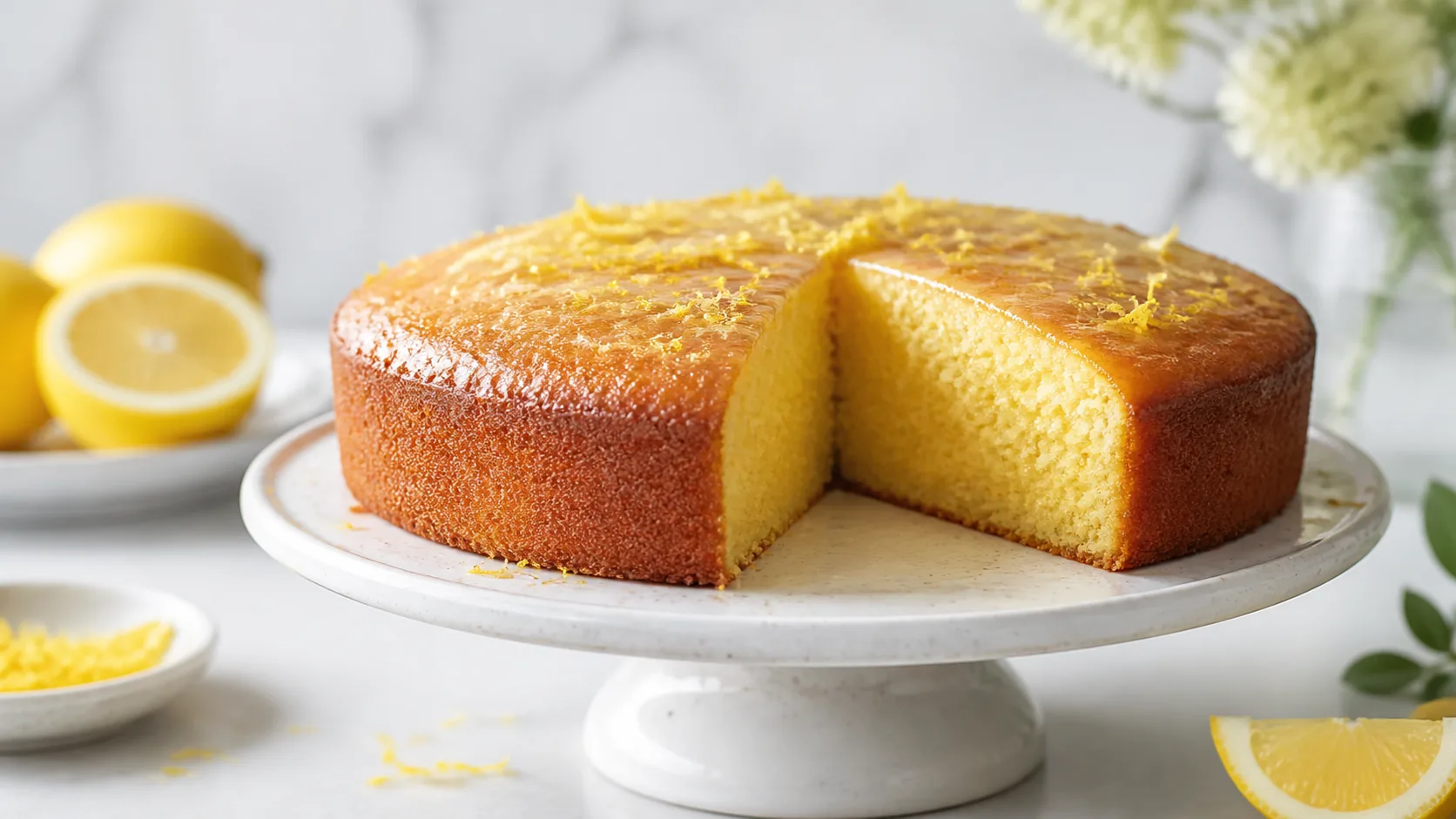 Gâteau au yaourt, citron et huile d’olive