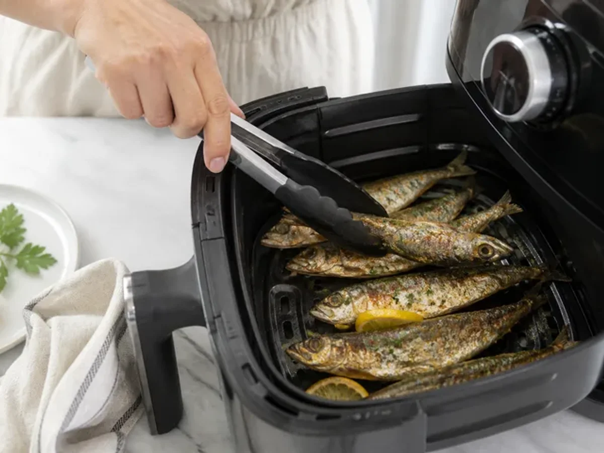 Turn and finish until just cooked