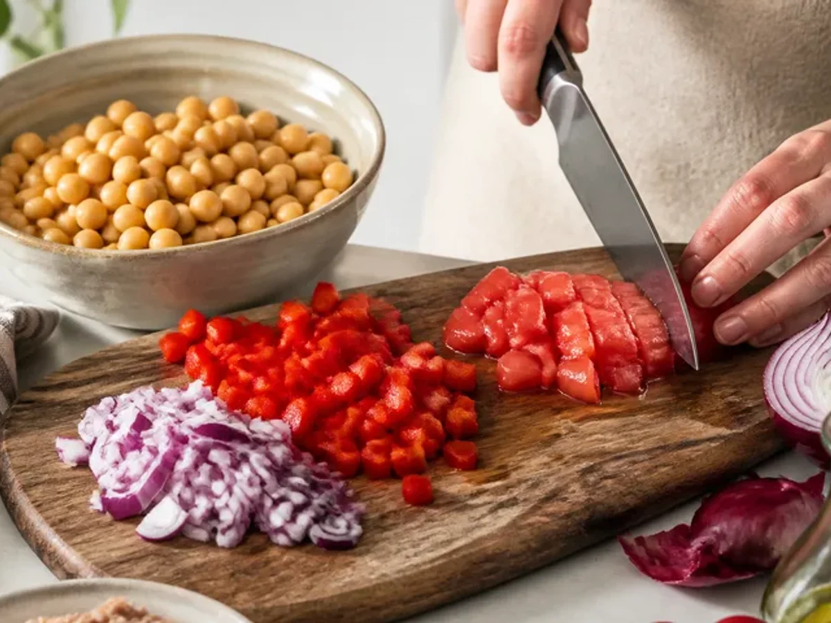 Cortar las verduras