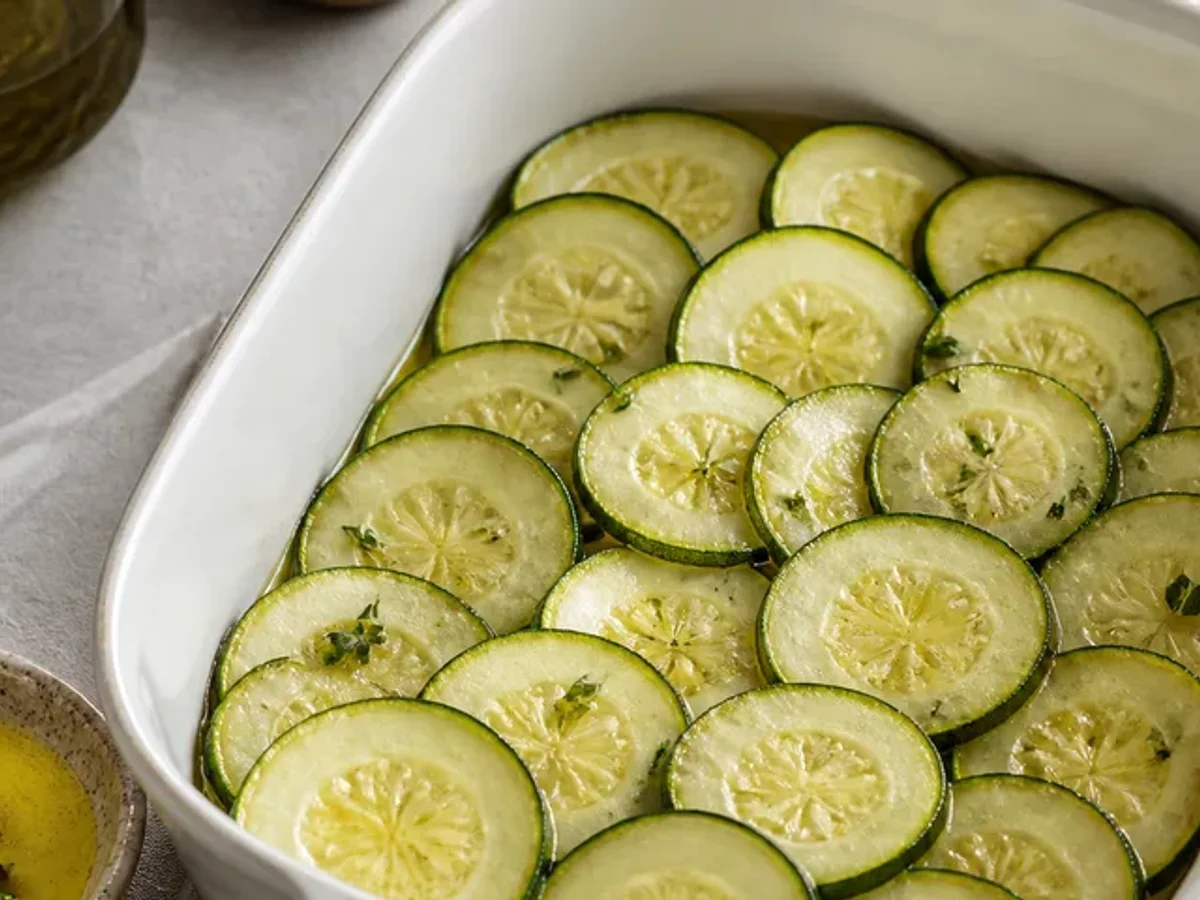 Précuire les courgettes