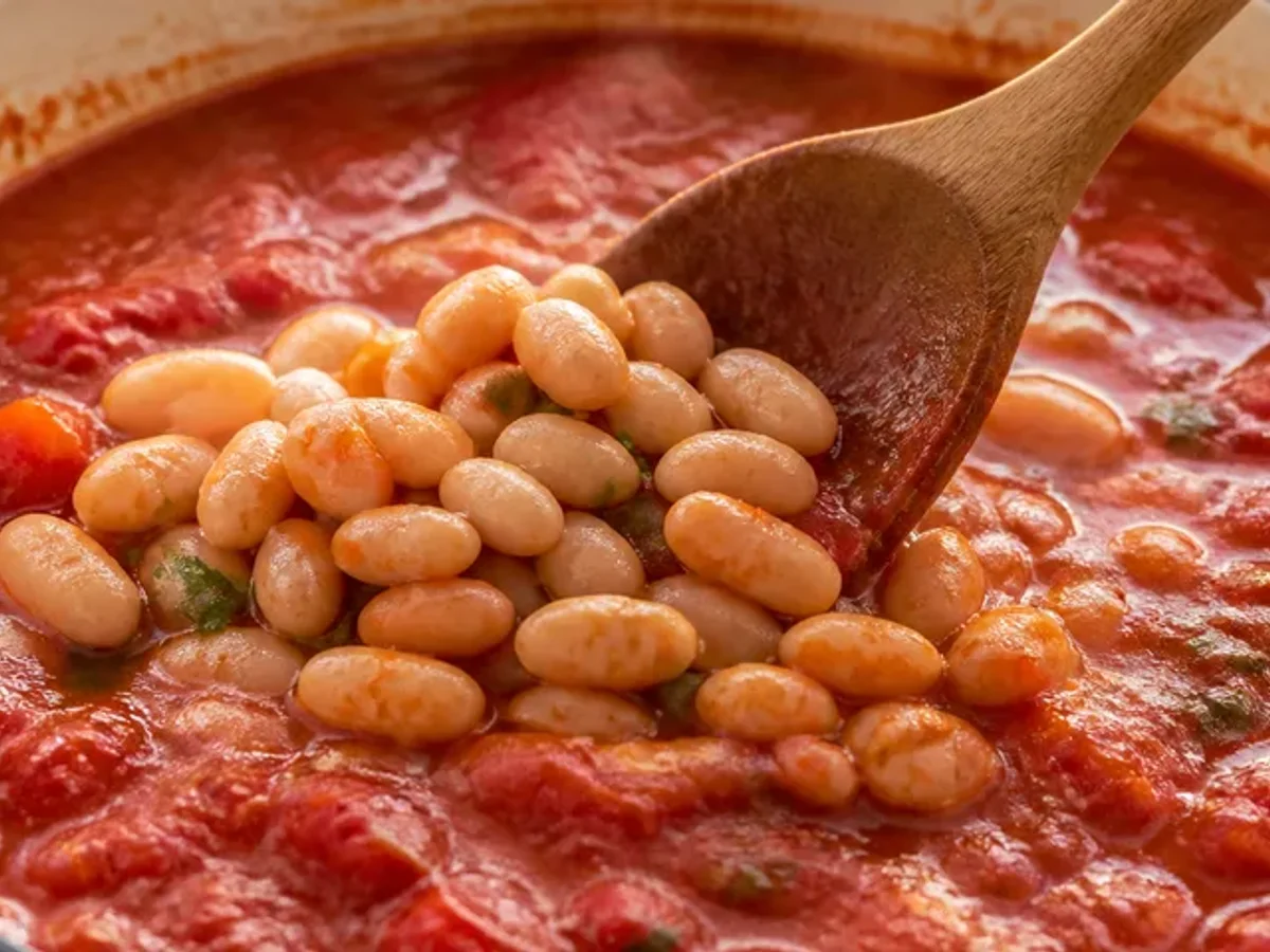Fold in the beans