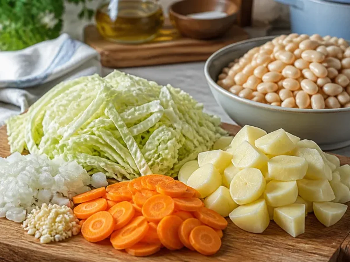 Prepare the vegetables