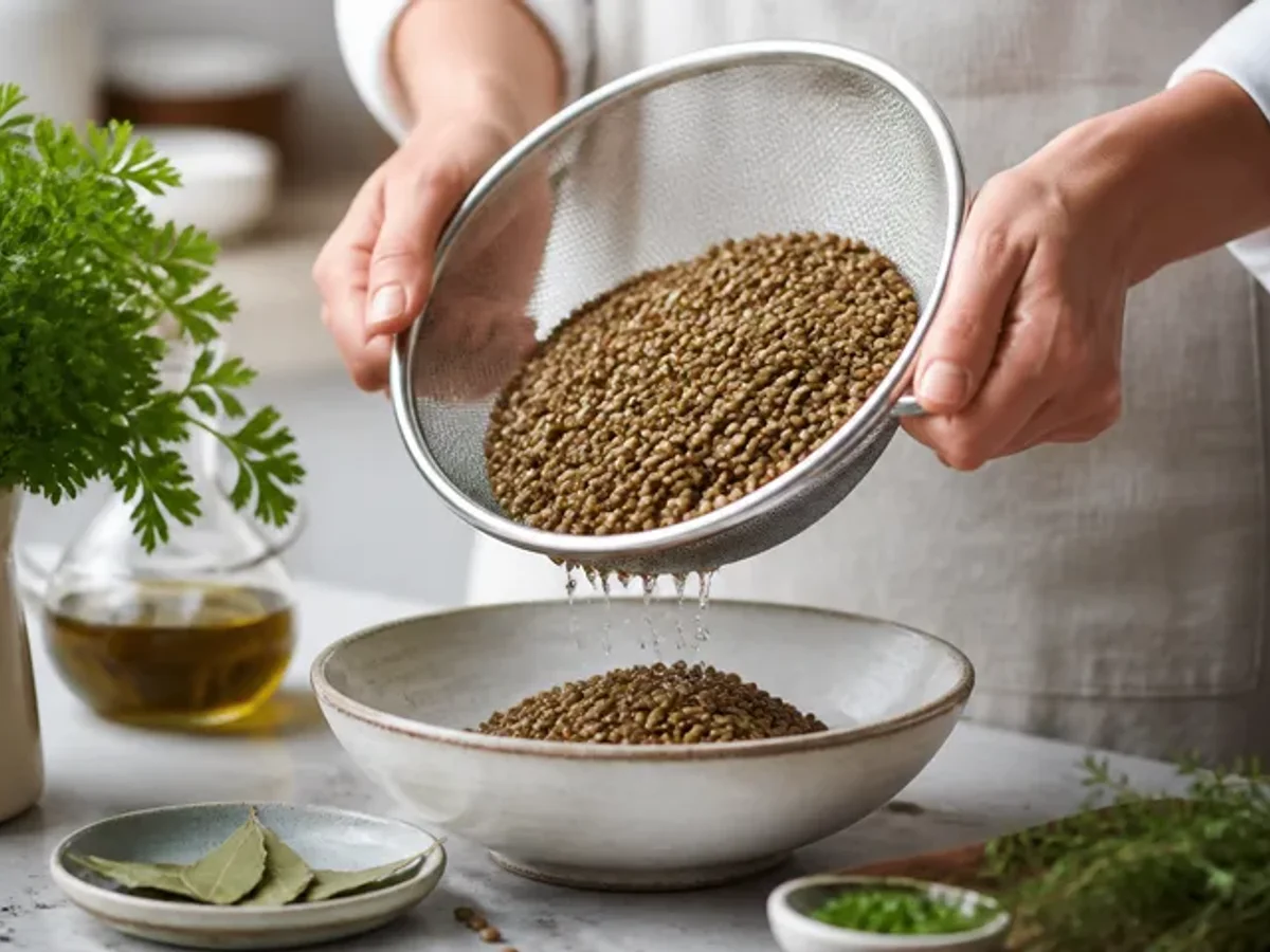 Préparer les lentilles
