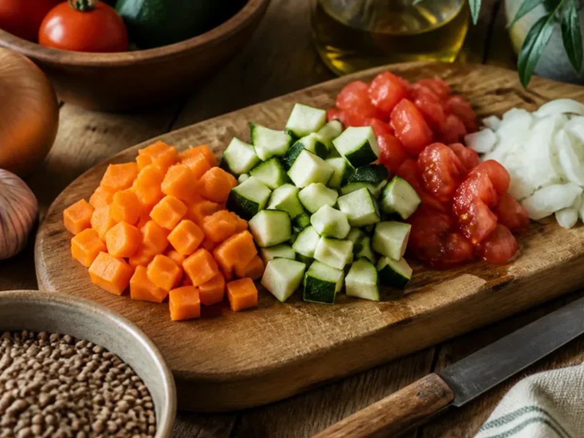 Preparar las verduras