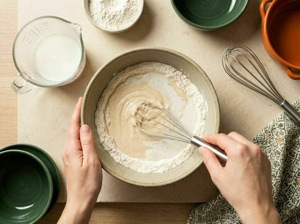 Fazer a pasta de farinha