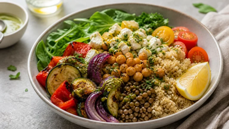 Cómo montar un plato mediterráneo con proteína vegetal