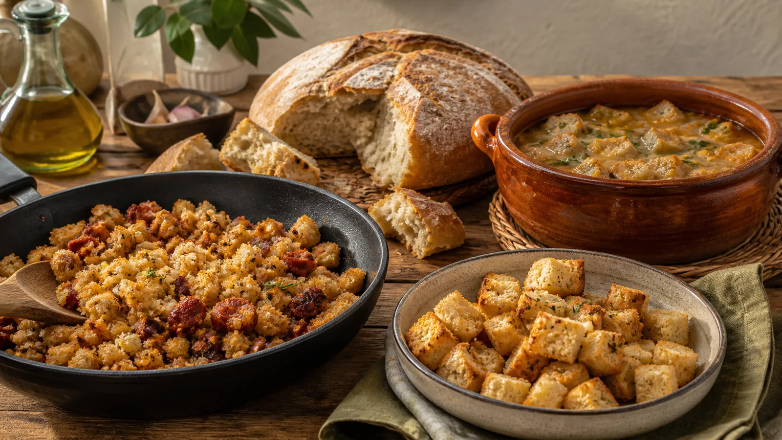 Cero desperdicio con pan duro: ideas dulces y saladas, hero